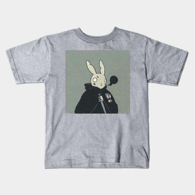 rabbit freemason Kids T-Shirt by Yurii